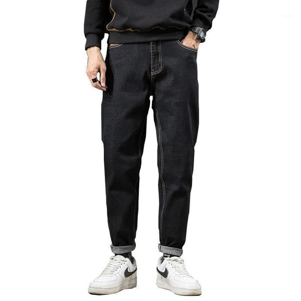 summer style japanese and korean elasticity casual simplicity all-match trend loose straight fashion men's nine points pants jeans, Blue
summer style japanese and korean elasticity casual simplicity all-match trend loose straight fashion men's nine points pants jeans, Blue