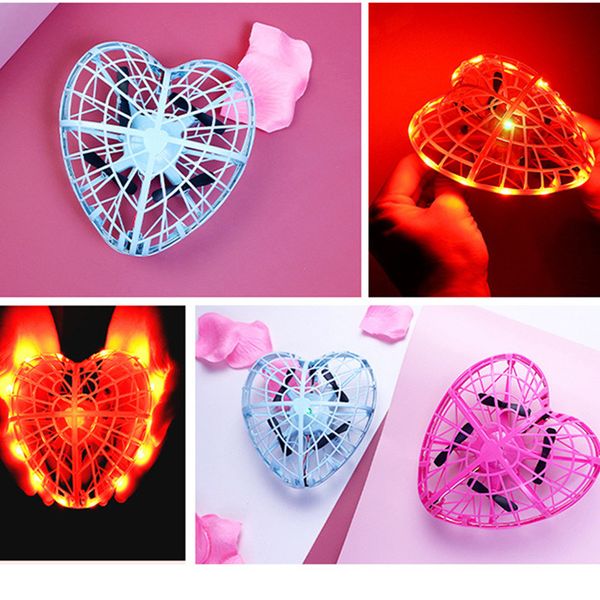 remote control ufo automatic obstacle avoidance induction heart-shaped rc drone with flash lights gesture control touch sensor
remote control ufo automatic obstacle avoidance induction heart-shaped rc drone with flash lights gesture control touch sensor