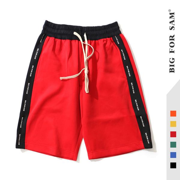 fashionable shorts 2021 spring and summer tide brand basketball pants side stripe letter rope men's casual wear, White;black
fashionable shorts 2021 spring and summer tide brand basketball pants side stripe letter rope men's casual wear, White;black