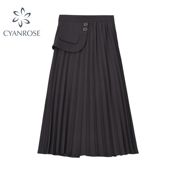 vintage high waist skirt women white loose a-line side ring pocket long korean elegant summer mid-calf female 210430, Black
vintage high waist skirt women white loose a-line side ring pocket long korean elegant summer mid-calf female 210430, Black