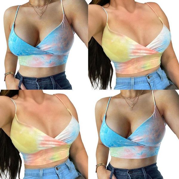 women's tanks & camis women summer sleeveless crop v-neck surplice wrap camisole tie-dye spaghetti strap mini sling vest bralette, White
women's tanks & camis women summer sleeveless crop v-neck surplice wrap camisole tie-dye spaghetti strap mini sling vest bralette, White