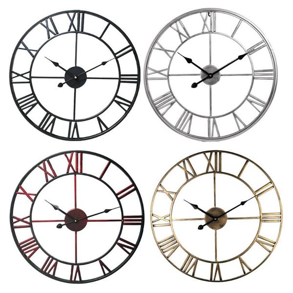 wall clocks clock modern simple design creative iron watch for living room loft cafe, silent roman numerals movement 20 inch
wall clocks clock modern simple design creative iron watch for living room loft cafe, silent roman numerals movement 20 inch