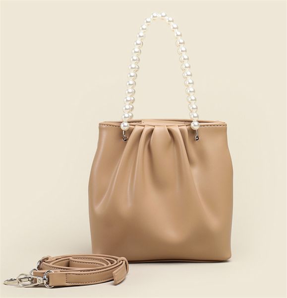 women's wrinkled soft leather bucket bag retro lovely pearl handbag popular one shoulder crossbody bags
women's wrinkled soft leather bucket bag retro lovely pearl handbag popular one shoulder crossbody bags