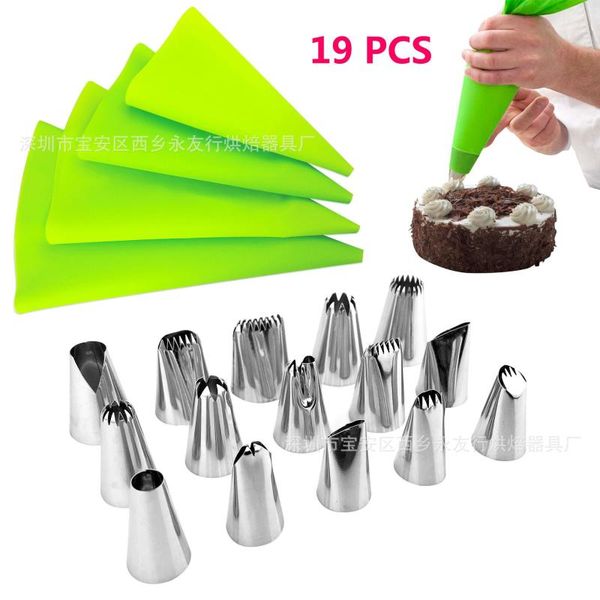 baking & pastry tools utensils cake diy decorating 19-piece set decoration 4 piping bags 15 flower mouths
baking & pastry tools utensils cake diy decorating 19-piece set decoration 4 piping bags 15 flower mouths