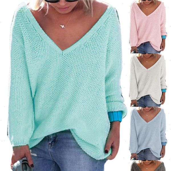 women sweater autumn and winter ladies casual v neck solid color long sleeved drop high quality, White;black
women sweater autumn and winter ladies casual v neck solid color long sleeved drop high quality, White;black