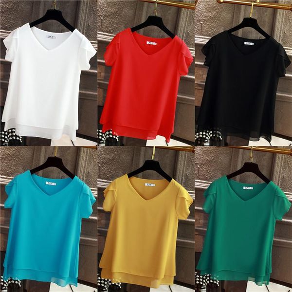 women's blouses & shirts banerdanni summer korean fashion trendy brand large size v-neck short-sleeved shirt solid color, White
women's blouses & shirts banerdanni summer korean fashion trendy brand large size v-neck short-sleeved shirt solid color, White