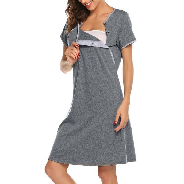 maternity dresses short sleeve nursing baby breastfeeding nightdress pregnancy dress, White
maternity dresses short sleeve nursing baby breastfeeding nightdress pregnancy dress, White