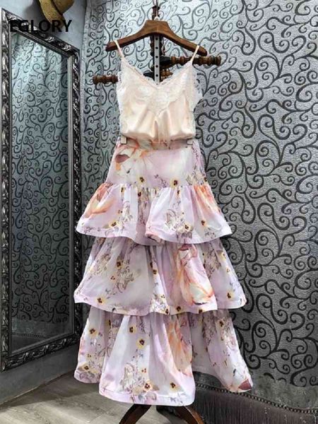skirts skirt suits spring summer 2 piece set women lace patchwork strap +cascading ruffle long maxi skirts, Black
skirts skirt suits spring summer 2 piece set women lace patchwork strap +cascading ruffle long maxi skirts, Black
