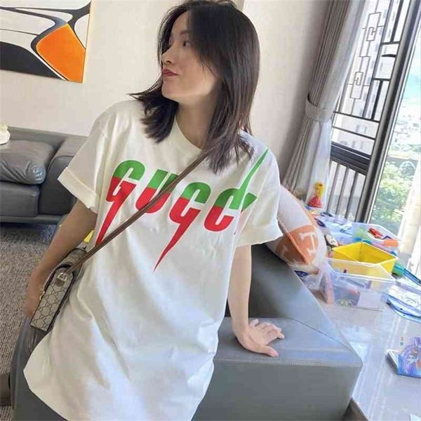 2022 new ucci fashion brand t-shirt lightning women's couple short sleeve loose round neck clothes, White
2022 new ucci fashion brand t-shirt lightning women's couple short sleeve loose round neck clothes, White