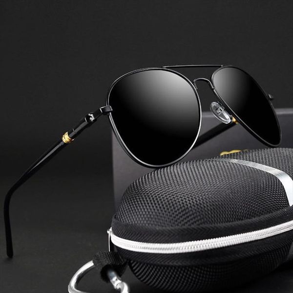 classic sunglasses discoloration polarized men driving glasses retro brand anti uv discolor, White;black
classic sunglasses discoloration polarized men driving glasses retro brand anti uv discolor, White;black
