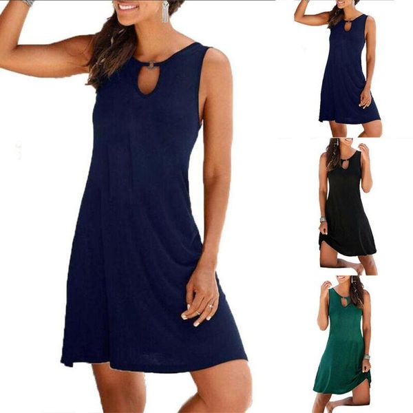 casual dresses black basic dress women summer sleeveless plain holiday party hollow out a line fashion beach sundress, Black;gray
casual dresses black basic dress women summer sleeveless plain holiday party hollow out a line fashion beach sundress, Black;gray