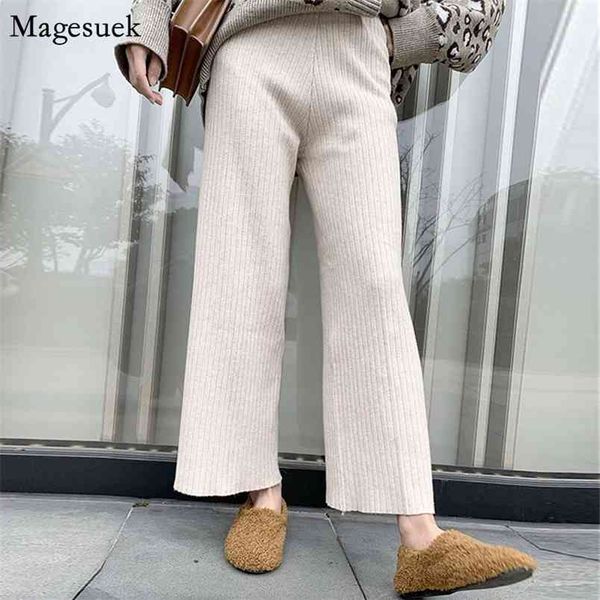 autumn knitted wide leg pants women drawstring loose black winter high waist casual female trousers 12322 210512, Black;white
autumn knitted wide leg pants women drawstring loose black winter high waist casual female trousers 12322 210512, Black;white