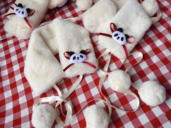 scarves fluffy fur ball pendant panda theme white warm scarf winter soft cute girls collar neckerchief, Blue;gray
scarves fluffy fur ball pendant panda theme white warm scarf winter soft cute girls collar neckerchief, Blue;gray