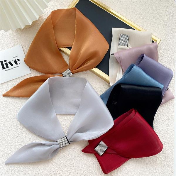 scarves silk scarf women shawls wraps black pink small office hair neck hijabs foulard ladies sj435, Blue;gray
scarves silk scarf women shawls wraps black pink small office hair neck hijabs foulard ladies sj435, Blue;gray