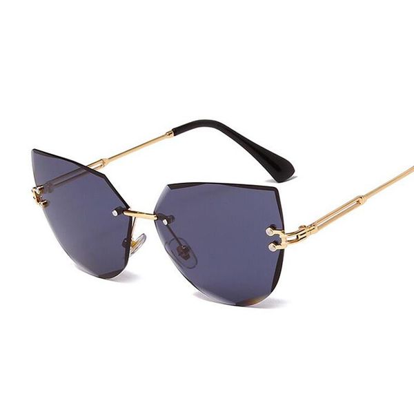 sunglasses cat eye vintage women brand designer sun glasses female gradient mirror fashion rimless shades gafas, White;black
sunglasses cat eye vintage women brand designer sun glasses female gradient mirror fashion rimless shades gafas, White;black