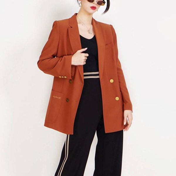 women's suits & blazers 2021 gody xinte official flagship store solid color double breasted long sleeve casual suit coat, White;black
women's suits & blazers 2021 gody xinte official flagship store solid color double breasted long sleeve casual suit coat, White;black