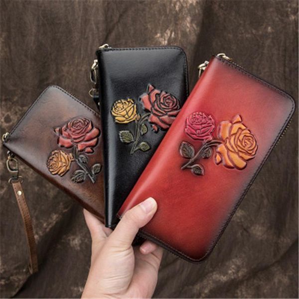 layer leather wallet long zipper women's card holder large capacity european and american clutch wallets, Red;black
layer leather wallet long zipper women's card holder large capacity european and american clutch wallets, Red;black