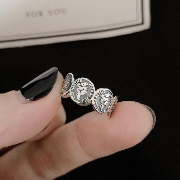 cluster rings kine 925 sterling silver for women vintage coin queen thai personality punk rock fine jewelry, Golden;silver
cluster rings kine 925 sterling silver for women vintage coin queen thai personality punk rock fine jewelry, Golden;silver