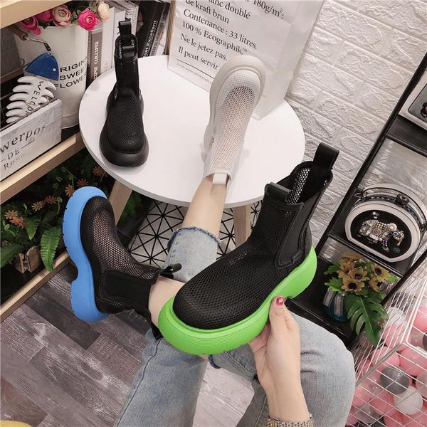 boots summer hollow mesh women's 2021 color matching motorcycle short thick-soled smoke tube sandals, Black
boots summer hollow mesh women's 2021 color matching motorcycle short thick-soled smoke tube sandals, Black