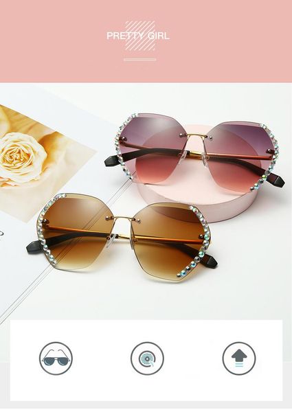 sunglasses 2021 vintage retro women men fashion rimless glasses pink gradient sun uv400 shades oculos, White;black
sunglasses 2021 vintage retro women men fashion rimless glasses pink gradient sun uv400 shades oculos, White;black