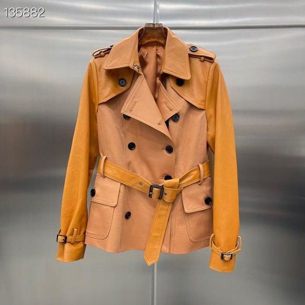 women's trench coats zk1572 fashion women & jackets 2021 runway luxury european design party style clothing, Tan;black
women's trench coats zk1572 fashion women & jackets 2021 runway luxury european design party style clothing, Tan;black