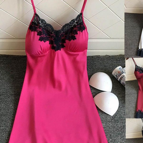 v neck satin nightie women sleepwear gown night dresses sleep wear dress lace lingerie nightdress straps deep p, Black;red
v neck satin nightie women sleepwear gown night dresses sleep wear dress lace lingerie nightdress straps deep p, Black;red