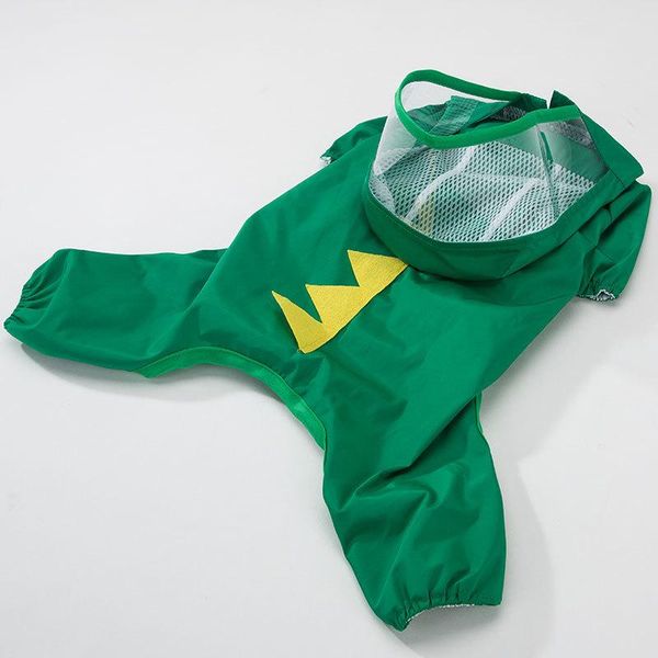 dog apparel waterproof raincoat outdoor breathable jacket for small dogs with hood transparent pet puppy rain coat su