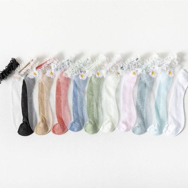 socks & hosiery summer ultrathin ankle transparent daisy embroidery lace silk elastic cute girls short for women 2021 v8v4, Black;white
socks & hosiery summer ultrathin ankle transparent daisy embroidery lace silk elastic cute girls short for women 2021 v8v4, Black;white