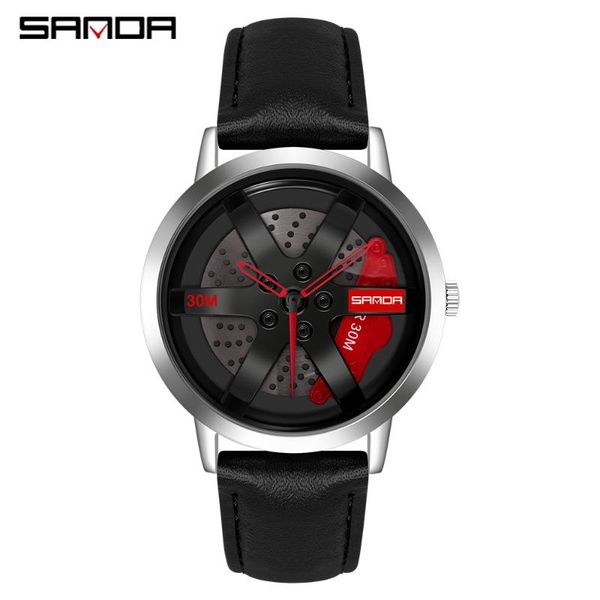 wristwatches sanda sport wristwatch super cool car wheel watch 1061 waterproof rotating dial leather men quratz clock 2021, Slivery;brown
wristwatches sanda sport wristwatch super cool car wheel watch 1061 waterproof rotating dial leather men quratz clock 2021, Slivery;brown