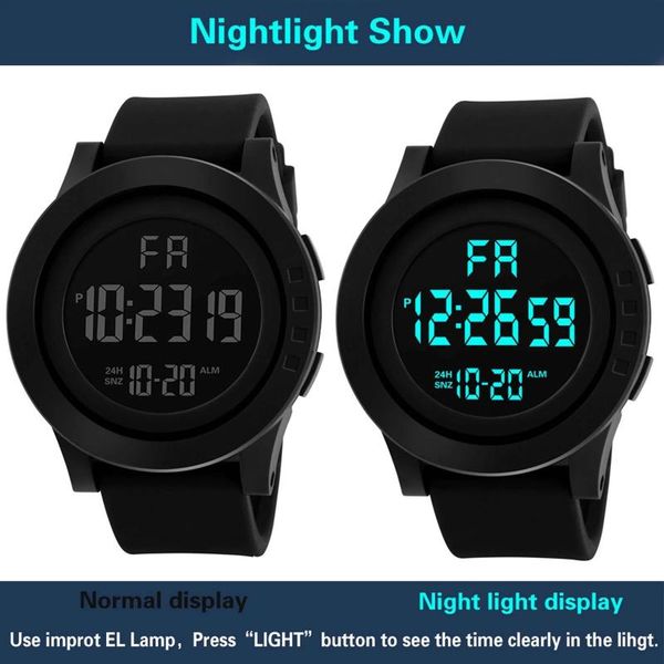 wristwatches sport men watches calendar digital led display waterproof multifunction watch male electronic wrist clock reloj hombre homme, Slivery;brown
wristwatches sport men watches calendar digital led display waterproof multifunction watch male electronic wrist clock reloj hombre homme, Slivery;brown