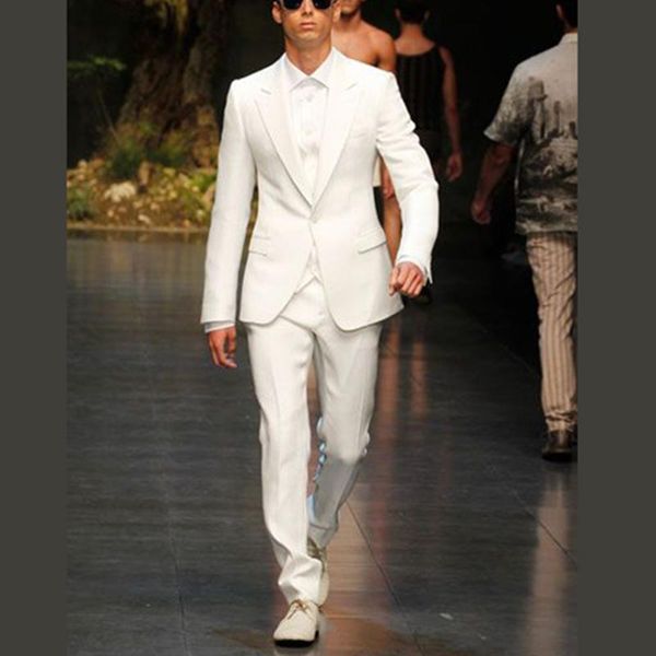 men's suits & blazers spring autumn gentlemen classic men ivory slim wedding groom wear male business casual (vest + pants blazer), White;black
men's suits & blazers spring autumn gentlemen classic men ivory slim wedding groom wear male business casual (vest + pants blazer), White;black