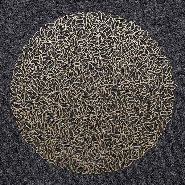 mats & pads 6 pcs pressed metal round placemat/hollow placemat for wedding table /modern dining decoration
mats & pads 6 pcs pressed metal round placemat/hollow placemat for wedding table /modern dining decoration