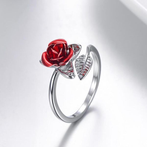 wedding rings red rose garden flower leaves resizable finger for women valentine's day gift jewelry open ring, Slivery;golden
wedding rings red rose garden flower leaves resizable finger for women valentine's day gift jewelry open ring, Slivery;golden