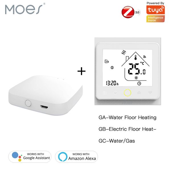 zigbee smart thermostat temperature controller hub required water/electric floor heating water/gas boiler with alexa google home
zigbee smart thermostat temperature controller hub required water/electric floor heating water/gas boiler with alexa google home
