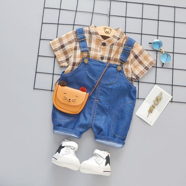 kids baby boy plaid shirt + jeans 2pcs summer clothing set short sleeve cotton suit children boys outfit 1 2 3 years sets, White
kids baby boy plaid shirt + jeans 2pcs summer clothing set short sleeve cotton suit children boys outfit 1 2 3 years sets, White