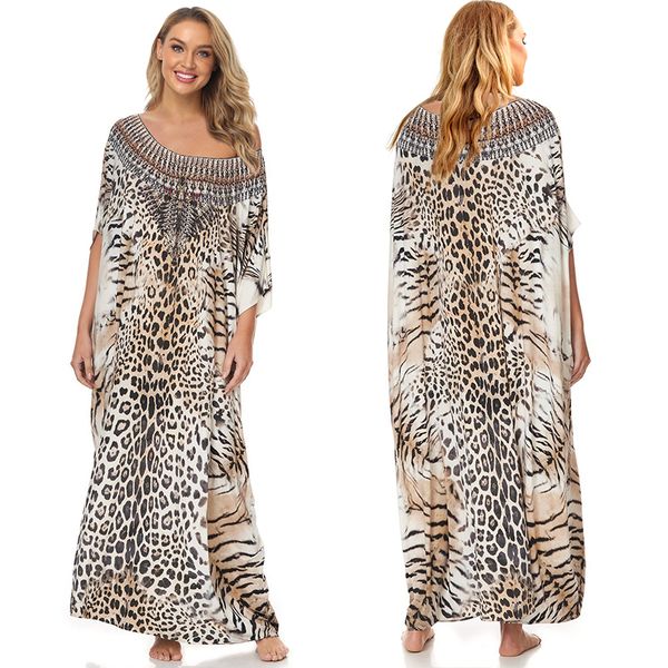 leopard print swimsuit cover up plus size bohemian maxi dress pareos de playa mujer kaftan dress sarong tunic for beach swimwear 210317, White;black
leopard print swimsuit cover up plus size bohemian maxi dress pareos de playa mujer kaftan dress sarong tunic for beach swimwear 210317, White;black