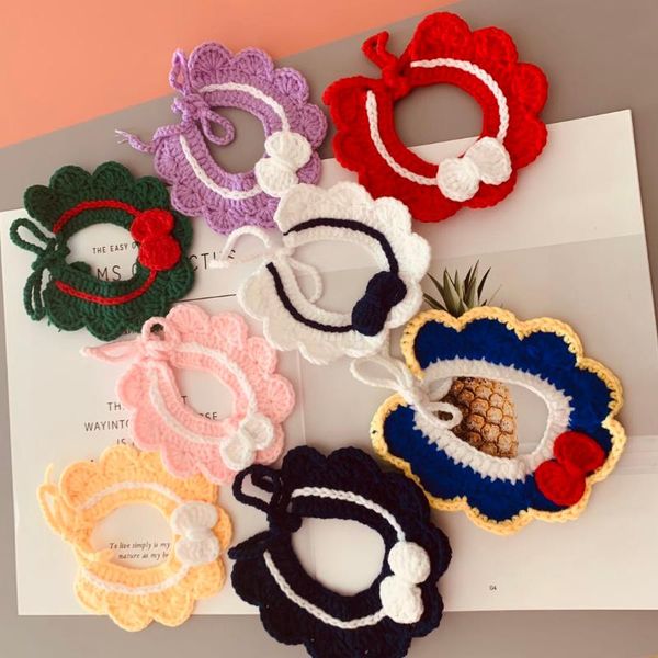 cat costumes collars pet necklace handmade knitted wool adjustable dog scarf bow design neckline decoration accessories zh826
cat costumes collars pet necklace handmade knitted wool adjustable dog scarf bow design neckline decoration accessories zh826