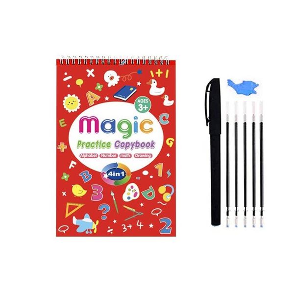 wall stickers magic practice copybook kids 4-in-1 handwriting workbook reusable children's calligraphy letter tracing paper set
wall stickers magic practice copybook kids 4-in-1 handwriting workbook reusable children's calligraphy letter tracing paper set