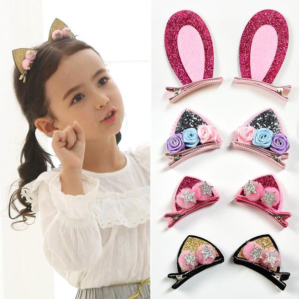hair accessories 2 pieces / set of cute children's cat ears furry girl hairpin flash rainbow felt cloth, Slivery;white
hair accessories 2 pieces / set of cute children's cat ears furry girl hairpin flash rainbow felt cloth, Slivery;white