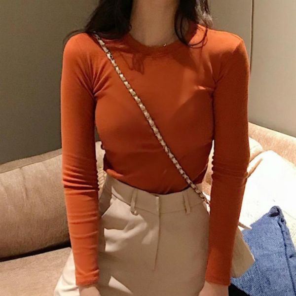 women's t-shirt avocado bottoming shirt female spring and autumn 2021 slim white long-sleeved students clothes solid color
women's t-shirt avocado bottoming shirt female spring and autumn 2021 slim white long-sleeved students clothes solid color