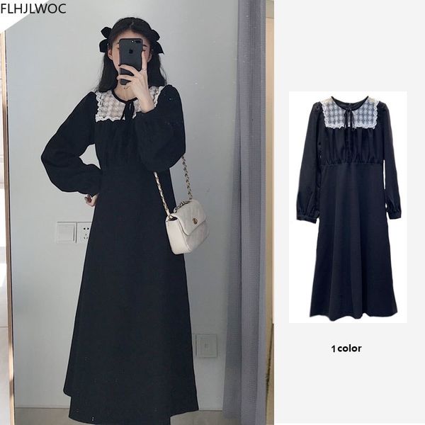 casual dresses korean fenimine vestidos women fashion patchwork white lace bow tie a line elegant black long d1086 17i5, Black;gray
casual dresses korean fenimine vestidos women fashion patchwork white lace bow tie a line elegant black long d1086 17i5, Black;gray