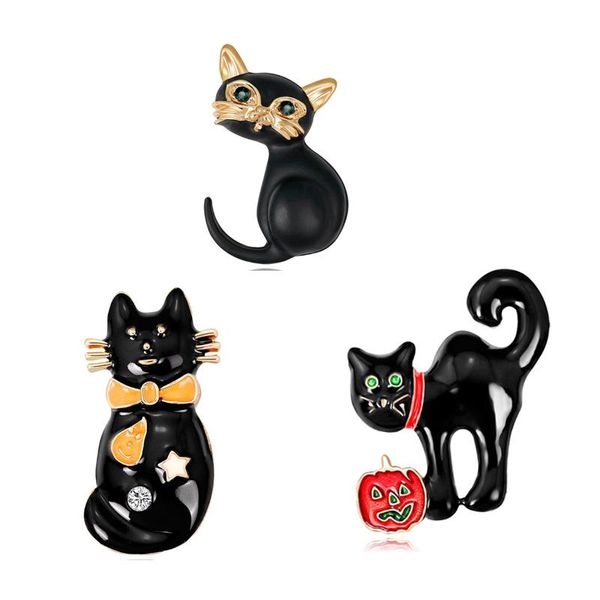 pins, brooches enamel black cat women alloy rhinestone pumpkin bowknot animal brooch pins gifts, Gray
pins, brooches enamel black cat women alloy rhinestone pumpkin bowknot animal brooch pins gifts, Gray