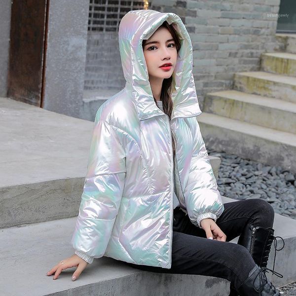 women's down & parkas cotton clothes short winter thick fashion 2021 coat anti-season korean-style loose bright surface colorful, Black
women's down & parkas cotton clothes short winter thick fashion 2021 coat anti-season korean-style loose bright surface colorful, Black
