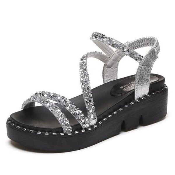 sandals summer rome women shoes fashion sequins womens flat beach ladies platform non-slip female qq799, Black
sandals summer rome women shoes fashion sequins womens flat beach ladies platform non-slip female qq799, Black