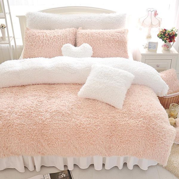 bedding sets luxury plush shaggy warm comforter cover bedskirt pillow shams pink white khaki twin king duvet girls set
bedding sets luxury plush shaggy warm comforter cover bedskirt pillow shams pink white khaki twin king duvet girls set