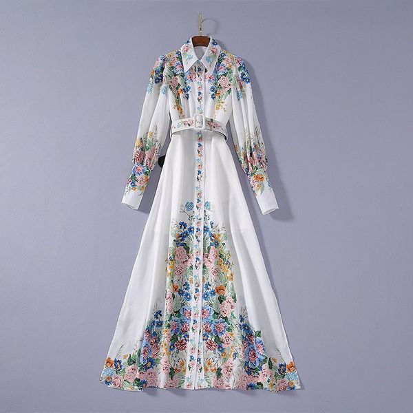 casual dresses european and american women's dress summer styles long sleeve lantern flower print belt fashionable slit yf1i, Black;gray
casual dresses european and american women's dress summer styles long sleeve lantern flower print belt fashionable slit yf1i, Black;gray