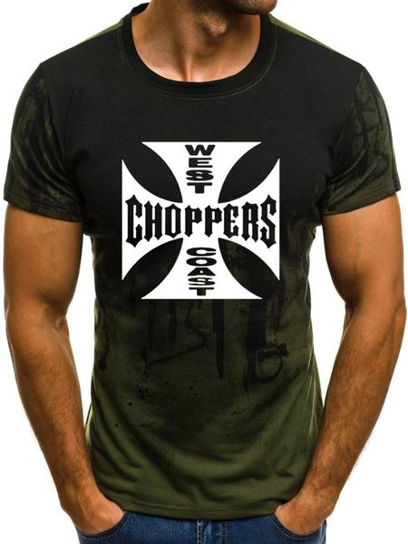men's t-shirts west choppers printing summer the fashion casual gradient short sleeve round neck cotton t-shirt, White;black
men's t-shirts west choppers printing summer the fashion casual gradient short sleeve round neck cotton t-shirt, White;black