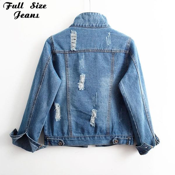 women plus size ripped vintage blue casual basical denim jacket 3xl 5xl streetwear single breast slim coat women's jackets, Black;brown
women plus size ripped vintage blue casual basical denim jacket 3xl 5xl streetwear single breast slim coat women's jackets, Black;brown