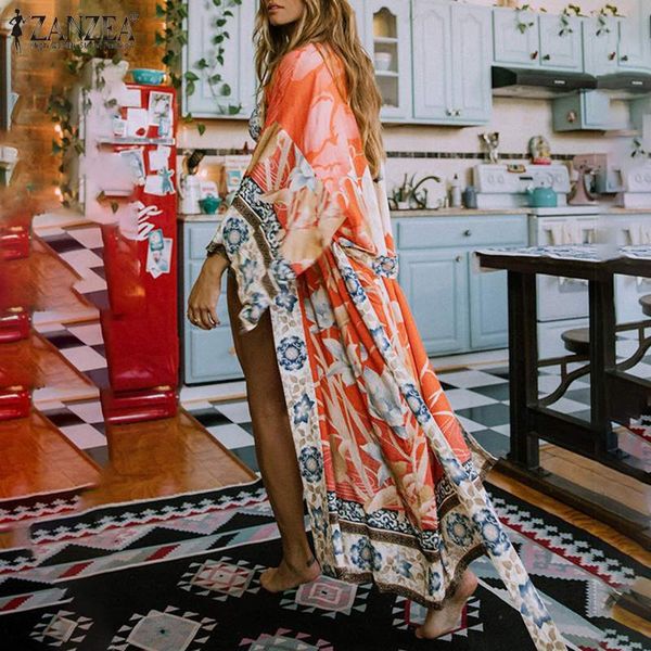 blouses fashion printed kimono women's summer blouses casual long sleeve blusas female floral open stitch plus size tunic, White
blouses fashion printed kimono women's summer blouses casual long sleeve blusas female floral open stitch plus size tunic, White