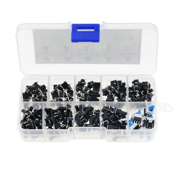 smart home control 180pcs 10 models 6*6 tact switch tactile push button kit height 4.3mm~13mm dip 4p micro 6x6 key
smart home control 180pcs 10 models 6*6 tact switch tactile push button kit height 4.3mm~13mm dip 4p micro 6x6 key